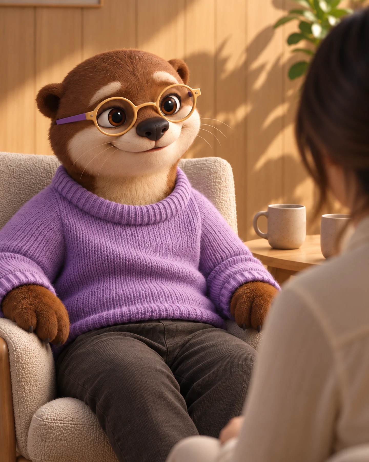 An imagined conversation with Fred in a calm, sunlit room